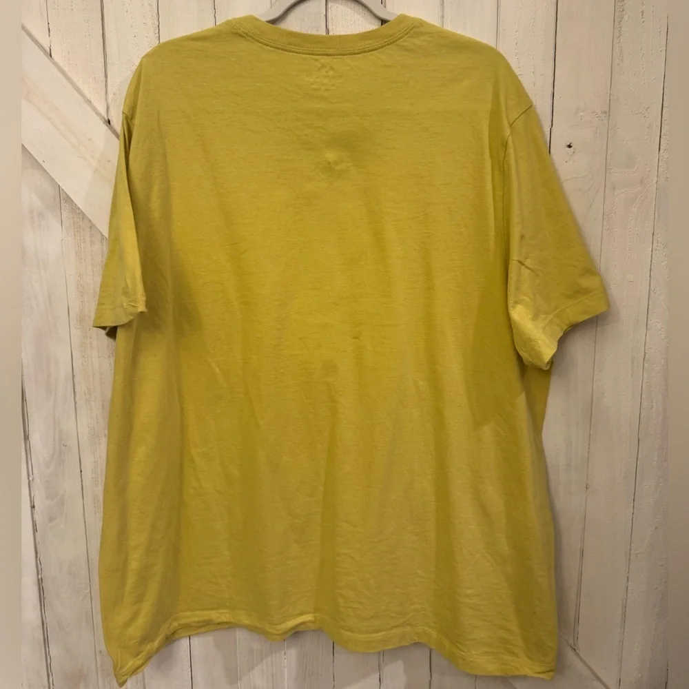 Nike Yellow Short Sleeve Tee Vibrant Cotton Comfort - Size XXL